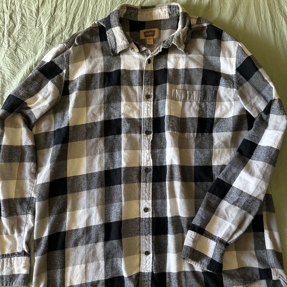 The Foundry Supply Co. Long Sleeve Button Up Shirt Men’s XLT